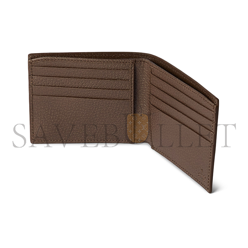 Gvc*1 brown interior gg bi-fold wallet 768243 (21*9cm)